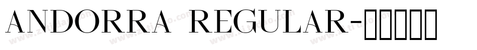 Andorra Regular字体转换